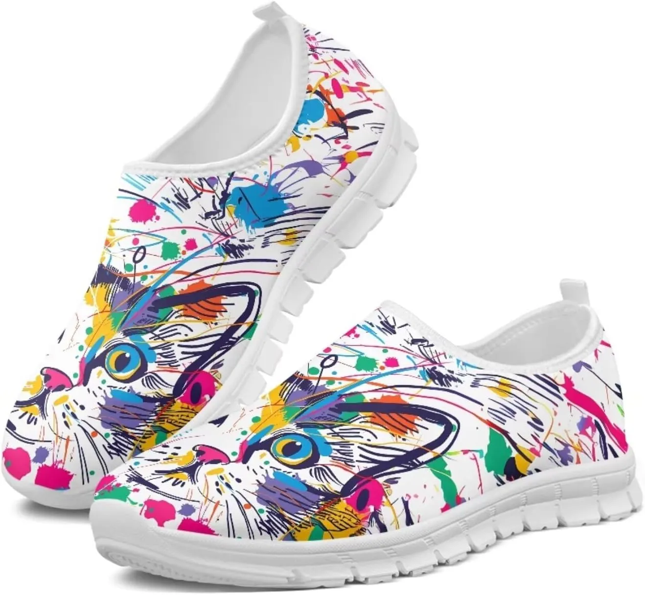 Women’s Loafers Stylish Slip On Low Tops Fitness Non Slip Gym Sneakers Comfort Casual Lightweight Walking Shoes for Workout Dressy
