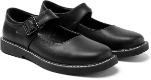 Women's Mary Jane Oxford Shoes Leather Non-Slip Dress Vintage Buckle Design for Casual Formal Work Shoes Girls School Office Comfort Flats.