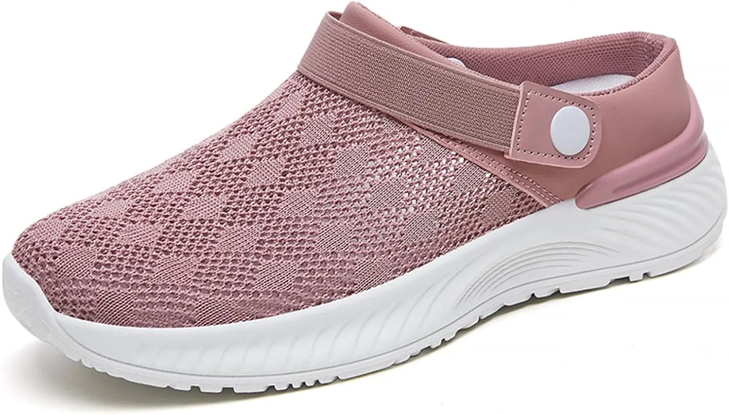 Womens Mesh Flats Sandal Slip on Lightweight Close Toe Arch Support Breathable Wide Width Outdoor Walking Comfortable Casual Solid Quick Drying Slippers