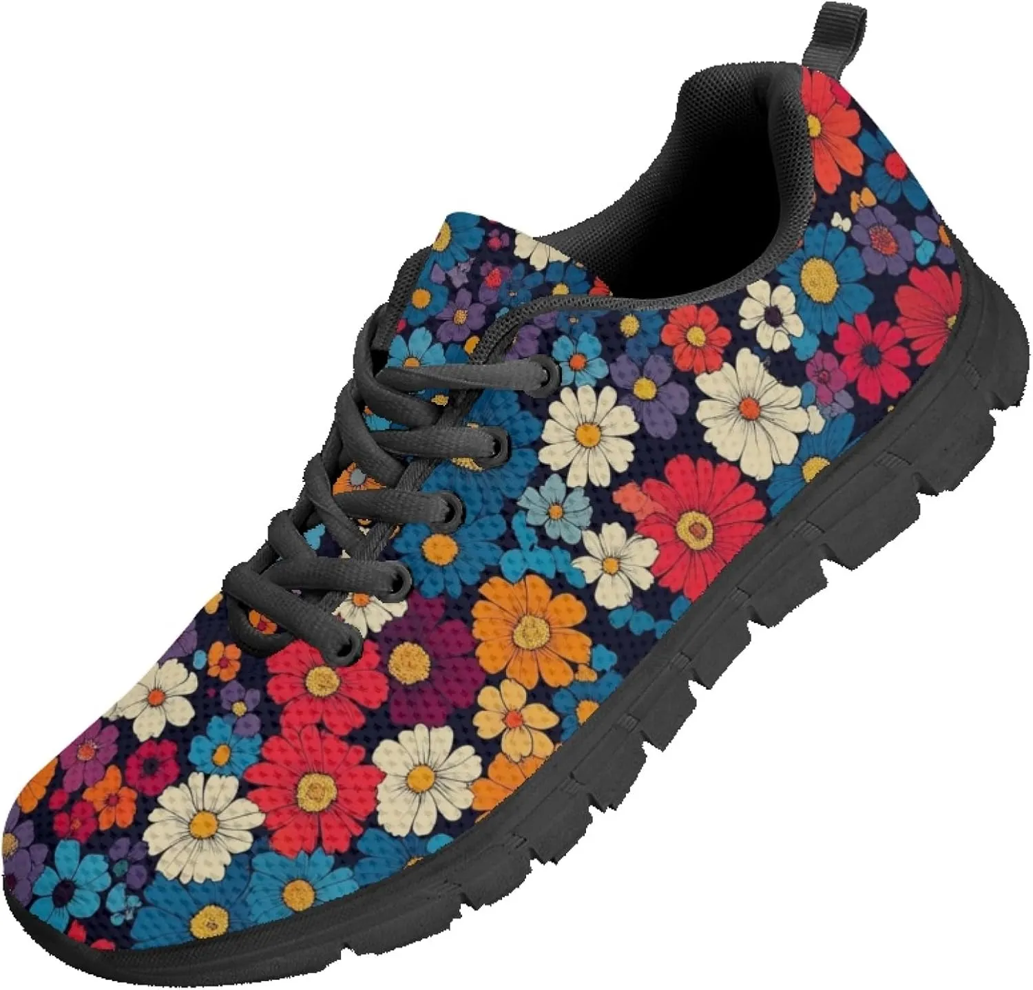 Women's Sports Trainer Running Sneakers Adults Causal Travel Shoes Outdoor Walking Low Heel Lace up Shoe Breathable Flexible for Lady