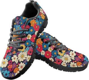 Women's Sports Trainer Running Sneakers Adults Causal Travel Shoes Outdoor Walking Low Heel Lace up Shoe Breathable Flexible for Lady