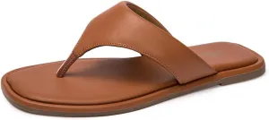 Women's Thong Sandals T Strap Sandals Flip Flop Slip On Flat Sandals Casual Slide Sandals for Women Dressy Summer
