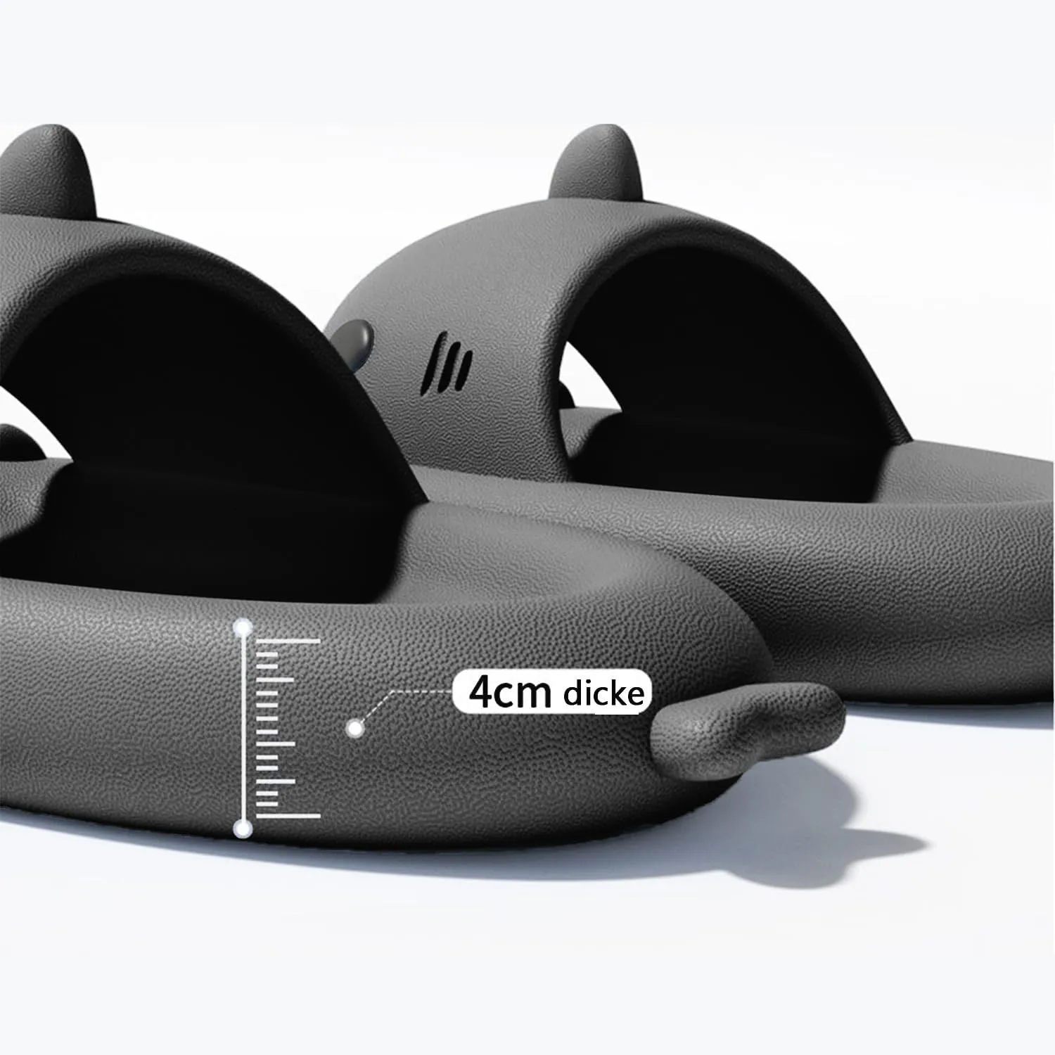 XPKWS Shark Slides for Women and Men Unisex Cloud Slippers Adult Novelty Beach Sandals with Thick Sole