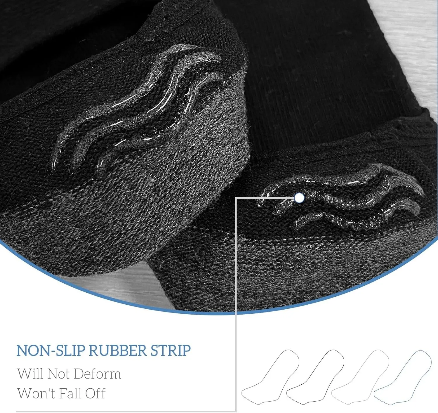 ZAKASA No-Show Toe Socks Men: Five Finger Socks Invisible Liner Low Cut for Running Loafers Athletic Shoes