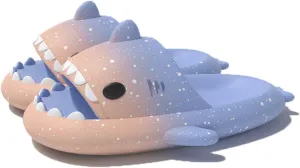 Zureto Spotted Starlight Shark Slides and Slippers - Anti-Slip Quick Drying Sandals - Unisex