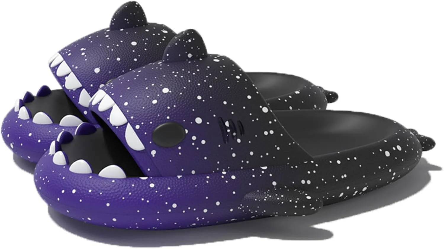 Zureto Spotted Starlight Shark Slides and Slippers - Anti-Slip Quick Drying Sandals - Unisex