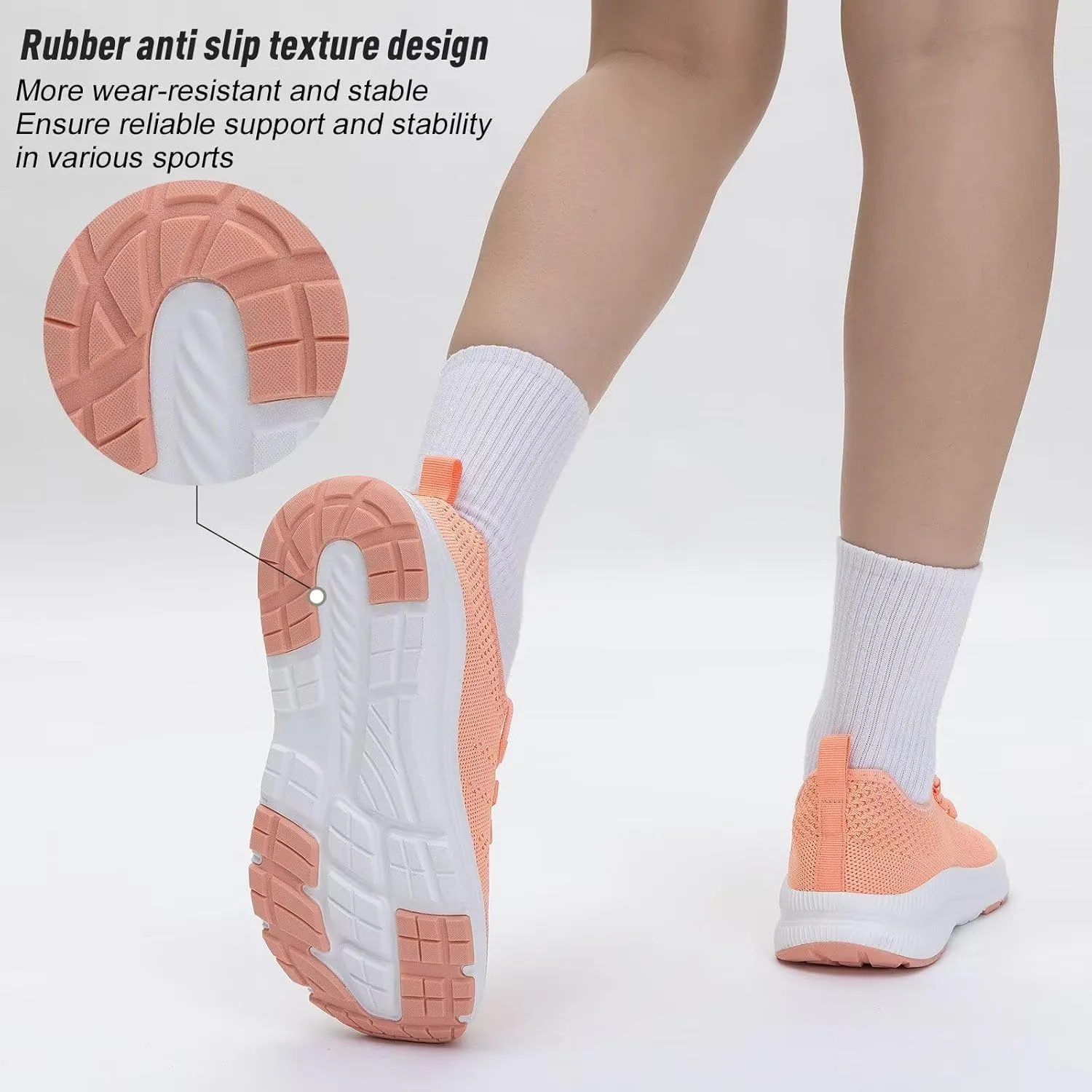 ZYEN Wide Toe Box Shoes Women Non-Slip Ultra Light Running Sneakers Extra Wide Feet Arch Support Walking Shoes Tennis Diabetes Breathable Gym Workouts 6-12